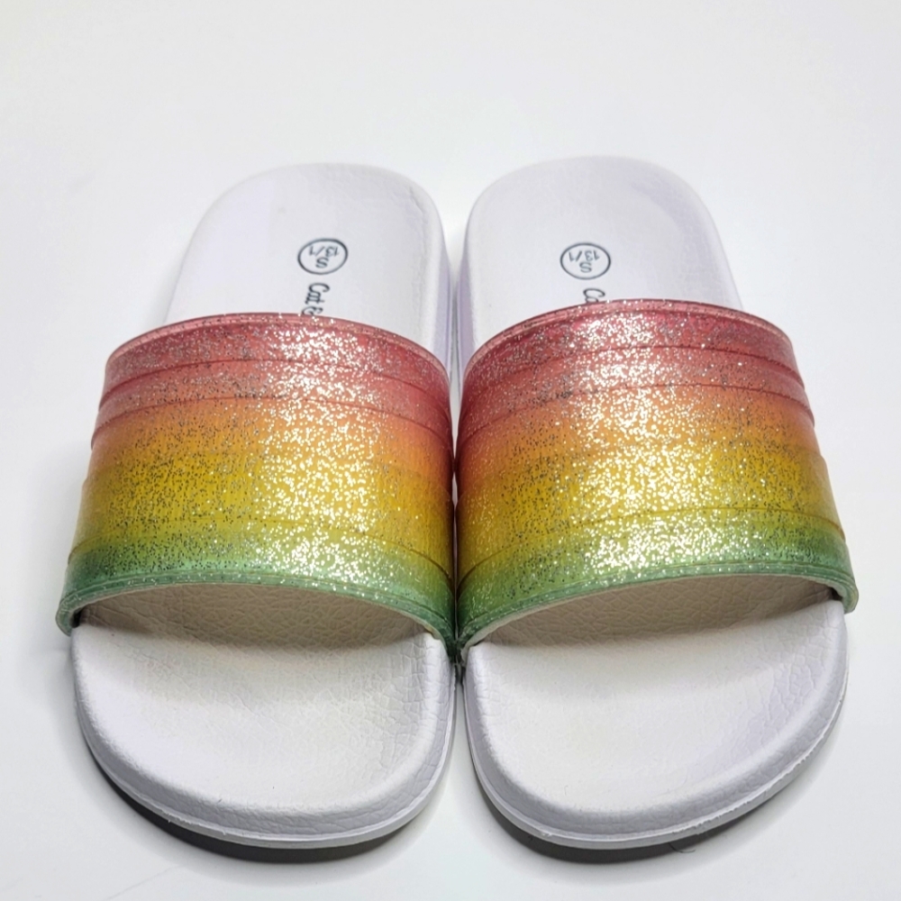 Girls Cat and Jack Rainbow Flip Flop Sandals